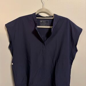 FIGS Women's Deep Blue Blouse